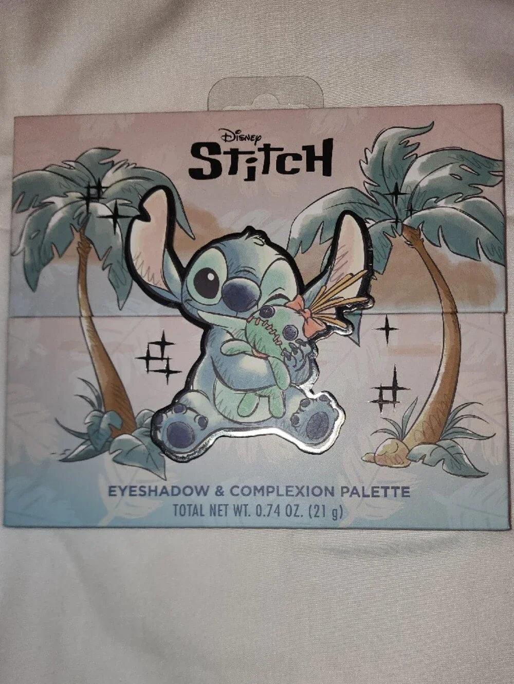 Disney Stitch Makeup Palette - Mint Green & Peach Art